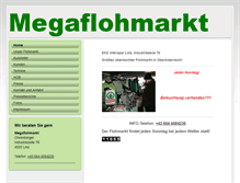 Tablet Screenshot of megaflohmarkt.at